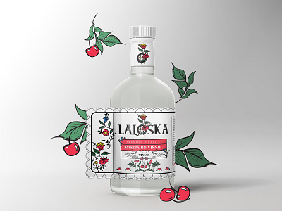 Cherry Brandy branding design label design