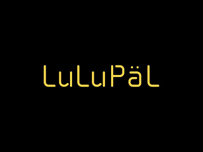 LuLuPäL custom type logotype lulupäl