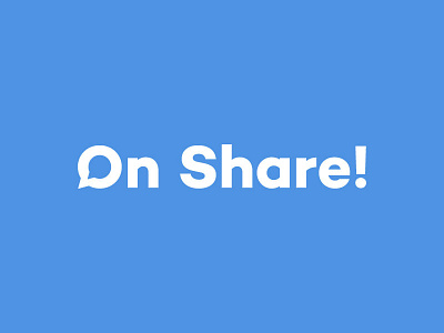 On Share! logotype on on share share social social media