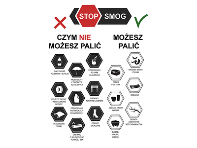 Stop smog design illustration poster