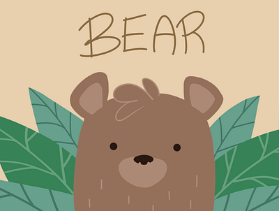 Bear design illustration