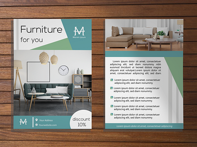 Leaflet Furniture design leaflet design