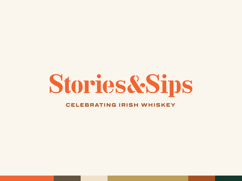 Stories & Sips - Unused Concept branding identity ireland irish whiskey whiskey
