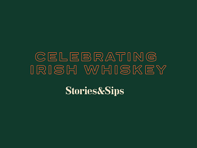 Stories & Sips - Unused Concept branding identity irish whiskey whiskey