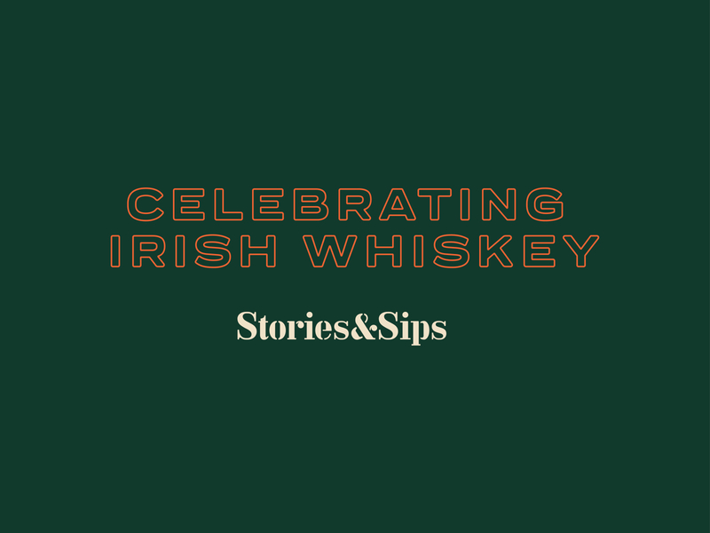 Stories & Sips - Unused Concept branding identity irish whiskey whiskey