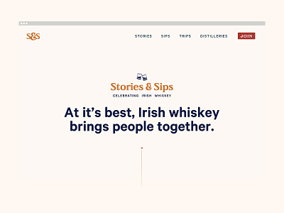 Stories & Sips brand digital identity ireland irish whiskey whiskey