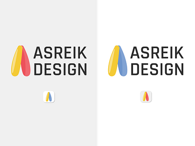 ASREIK DESIGN a a letter logo brand identity clean logo colorful design colorful logo minimalist logo modern design modern logo