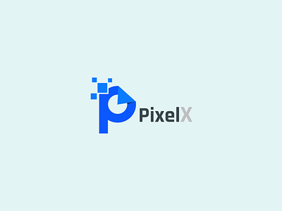 PixelX Logo awesome logo brand design brand identity brand mark brand marks chatchy logo clean logo logo logodesign logos minimalist design minimalist logo minimalist logo design minimalistic p logo pixel unique design unique logo unique logo design