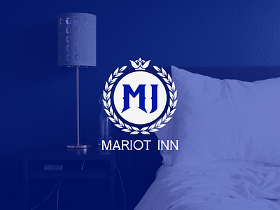 Hotel Mariot Inn flat logo hotel logo logo logodesign luxurylogo motellogo versatile logo