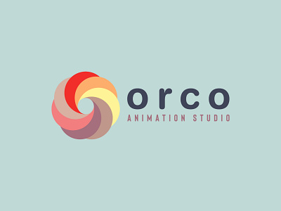 Orco Animation Studio amazing logo animation logo apps icon awesome logo brand design brand identity creative logo favicon icons logo rainbow