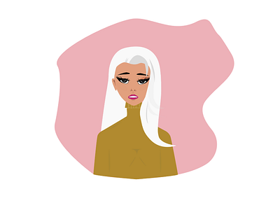 Blonde Girl adobe illustrator