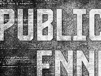 Prohibition specimen #2 black and white grunge noise prohibition specimen texture textured type typeface vintage worn