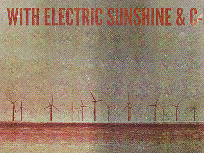 Tauk / C-Level / Electric Sunshine poster c level cleveland electric sunshine league gothic mahalls poster studio ace of spade tauk texture textured worn