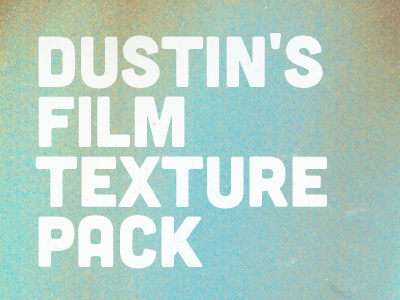 Support material for the film textures we've just launched
