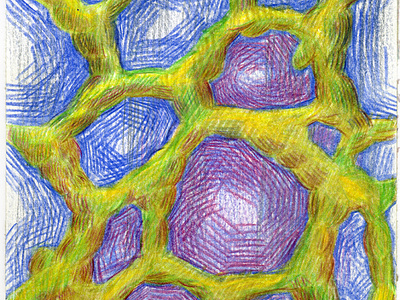Organic II colored pencil watercolor watercolor art