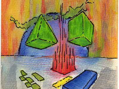 Volumes IV colored pencil watercolor watercolor art