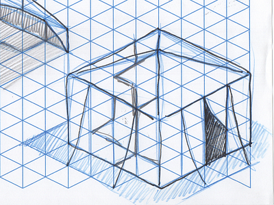 Trixel tent - c2 branding geometrical grid minimal sketch triangle trixel trixel tent visual identity