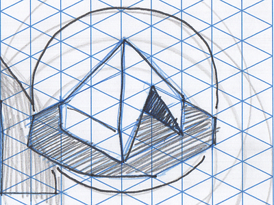 Trixel tent - c1r1a branding geometrical grid minimal sketch triangle trixel trixel tent visual identity