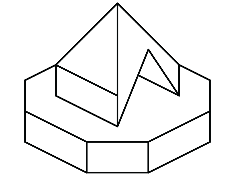 Trixel tent - c1r1a1 - Vectors