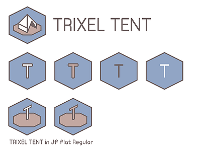 Trixel Tent - Type options - The final 3 branding colors geometrical grid minimal thick lines triangle trixel trixel tent vectors visual identity