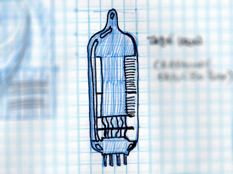 Vacuum tube sketch by Simon Birky Hartmann on Dribbble