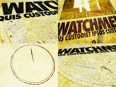 Project 52.14 - Watchmen - Done alan moore comics dave gibbons drawing grunge poster print project 52 studio ace of spade textured watchmen