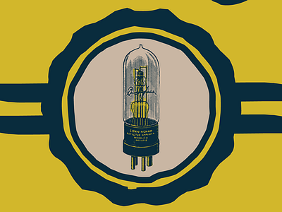 We have the tube, and a badge, and a full poster badge design cuts vacuum tube vectors