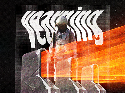 #collageretreat 093. 02/02/2021. architecture astronaut collage collage art collage retreat digital collage digital illustration distorted type illustration light beam sbh scanner type surreal textured the shop weird