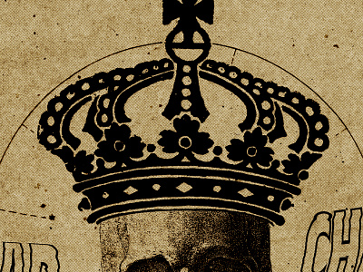 #collageretreat 132. 03/19/2021. collage collage art collage retreat crown digital collage digital illustration distorted type human skull illustration scanner type skull surreal textured typography weird