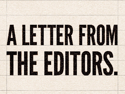 A letter from the editors go media gomediazine studio ace of spade