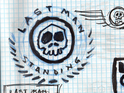 LSM, concept 01 badge branding fps identity last man standing shooter skull video game
