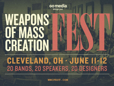 Help fund WMC Fest green grunge textured weapons of mass creation wmc wmc fest