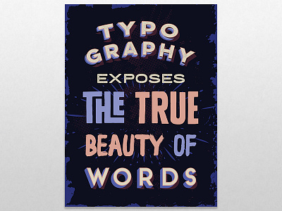 Typographic poster fun design cuts educational tutorial type typography vector