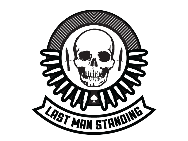 LSM - Digitization - Round 01 badge branding fps last man standing shooter skull video game visual identity