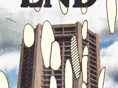 #collageretreat 185. 01/05/2022. abstract blobs abstract shapes architecture collage collage art collage retreat collageretreat digital collage digital illustration end illustration sbh scanner type skyscraper surreal textured the shop typography weird