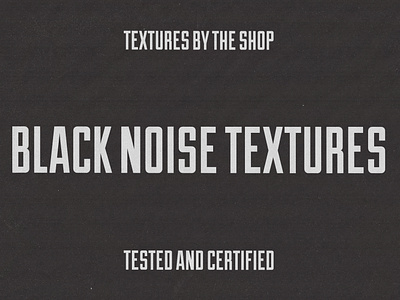Introducing the black noise textures