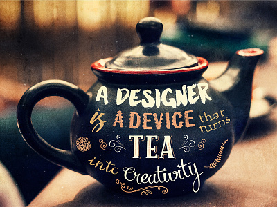 A tea-themed poster!