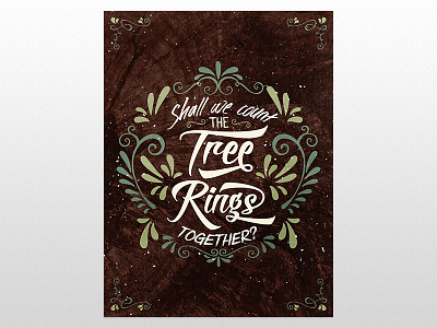 Shall we count the tree rings together? design cuts dexsar brush educational goodfy nature roverd tree tutorial type typography valentine vday