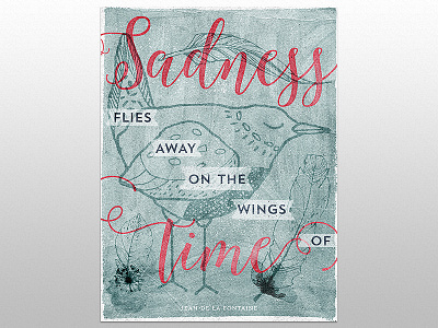 Sadness flies away on the wings of time bundle deal design cuts educational octavia overprint texture packs the shop trend rough tutorial typography