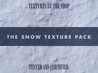 Introducing the snow texture pack!