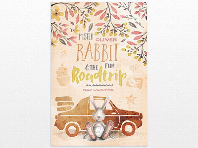 Design a charming children's book cover book cover bunny childrens book cute design cuts killer rabbit of caerbannog monthy python peter rabbit rabbit textured tutorial watercolor