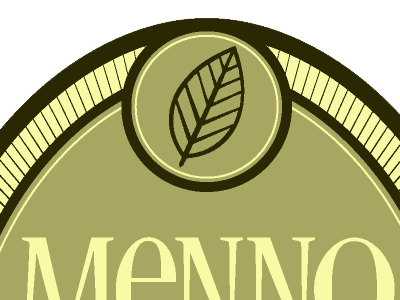 Menno Tea relabeling drink label ice tea leaf menno tea mennonite seal stamp tea