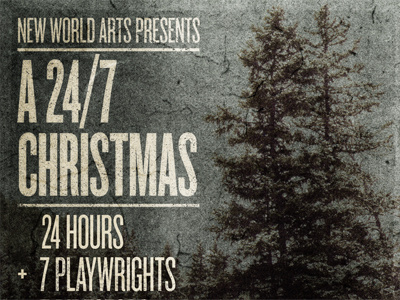 NWA 24/7 Christmas show poster - Texturing