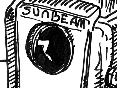Inktober 2016 - Day three camera drawing inktober inktober 2016 pentel sign pen sunbeam vintage camera