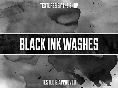 Black ink wash textures