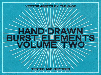 Hand-drawn burst elements, volume 02 (36 new bursts!) ai bitmap tiff burst gritty hand drawn organic png sbh star burst the shop vector asset