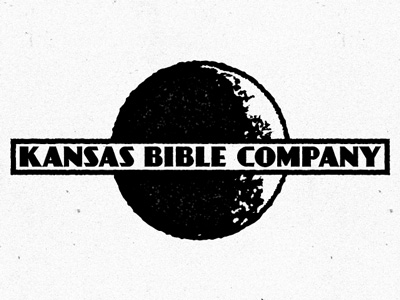 Kansas Bible Company branding branding dayposterblack kansas bible company logo moon