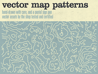 World, meet the hand-drawn vector map patterns! 600 ppi bitmap tiff clarendon std design asset hand drawn map pattern png sbh the shop topography lines univers thin ultra condensed vector asset