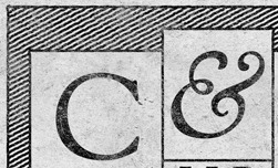 C&D ampersand branding sorts mill goudy