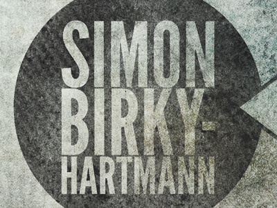 Simon Birky Hartmann website background grunge league gothic noisy simon h. studio ace of spade textured web design